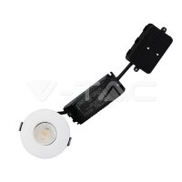 10W LED Downlight Bluetooth Fire Rated CCT Changeable Dimmable IP65, VT-7710D