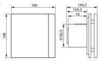 SILENT 100 CZ DESIGN Ecowatt IP45 tichý malý úsporný axiální ventilátor