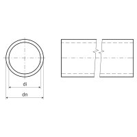 Tuhá trubka bezhalogenová PPO pr. 32 mm, 33521, 750N/5cm, světle šedá, délka 3m