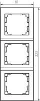 LOGI Trojnásobný vertikální rámeček - černá matná KANLUX 33579