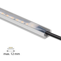 Přisazený hliníkový profil PL2 15x8mm bez difuzoru 1m MCLED ML-761.144.74.1