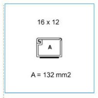 Minikanál samolepící s odklápěcím víkem 16x12 - bílá IBOCO B00621