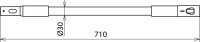 Prodloužení rukojeti s nástrčnou spojkou délka 710 mm DEHN 766335