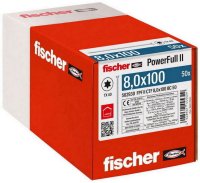 Konstrukční vrut s celým závitem Power-Full FISCHER FPF II CTF 8,0x100 BC 50