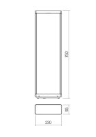 Sloupkové svítidlo WAKE ST LED 8W IP65 DG 3000K 750MM REDO 90582