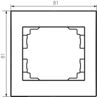 Jednoduchý horizontální rámeček LOGI 25294 Kanlux grafit