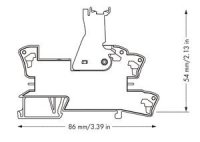 Reléový modul, vstupní jmenovité napětí DC 12 V, 2 přepínací kontakty, šedá