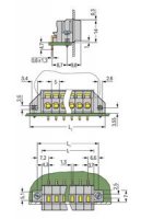 Svorka na desky plošných spojů 2,5mm2 5mm šedá 11pól. Wago 231-611/017-000