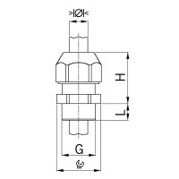 Kabelová vývodka Syntec, plastová, černá, závit Pg7 AGRO 1545.07.06