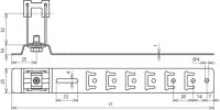 Podpěra vedení UNIgrip nerez H 32mm, pro prům. 8mm m., s lomenou vzpěrou L 335mm