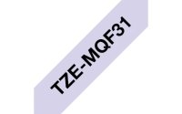 BROTHER TZe-MQF31 pastelová purpurová / černá (12mm, 4m)