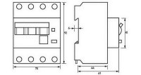 Kombinovaný chránič FIC 20/0,03/3+N-A 3+NP 20A 0.03A char.C DOEPKE 09955125