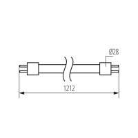 Lineární světelný zdroj T8 LED GLASSv5 12W-CW KANLUX 33217