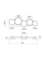 Stropní svítidlo CRONOS PL LED 65W 3000K WH REDO 01-2539