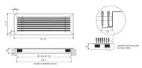 PME 1000x100 podlahová mřížka ELEKTRODESIGN 7096675