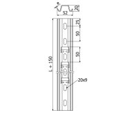 Podpěra žlabu LINEAR+  PL-B 100 ''SZ'' ARKYS ARB-14530103