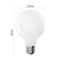 LED žárovka Filament G95 E27 7,8W (75W) 1055 lm teplá bílá EMOS ZF2D52