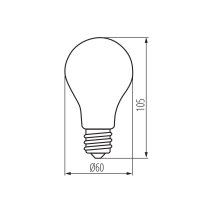 LED světelný zdroj XLED A60 7W-WW-M 29609 Kanlux