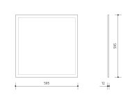 Vestavné svítidlo LED panel THIN 600x600 50W 4000K PANLUX PN22300003