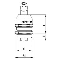 Kabelová vývodka Syntec, mosazná, krátký závit M40 AGRO 1045.40.280