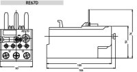 Nadproudové relé RE67.1D-50 1xNO+1xNC 32-50A pro CEM32-CEM40 ETI 004643416