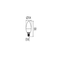 Světelný zdroj LED IQ-LED C35E14 3,4W-NW (starý kód 33729) KANLUX 36683