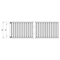 Ohebná trubka PE LPE-1 16 mm s protahovacím drátem, 22423, 320N/5cm, oranžová