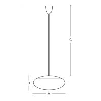 Závěsné svítidlo Daphne ZT 550mm 3x75(57)  W E27 argento dorato ZT.13.D550.70