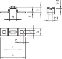 OBO 7904 6 G Příchytka pro odlehč. tahu pro kabel 6mm Ocel galv. zinek