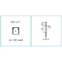 TMU 15/1X17 W 09609 Minikanál s přesahujícím víkem 15/1x17 - bílá IBOCO B09609