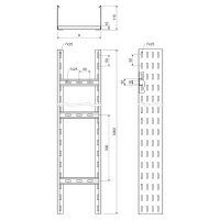 Kabelová lávka 110x600 sendzimir KOPOS KL 110X600_S