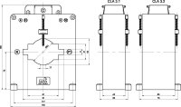 Měřící trafo CLA 3.2 1250/5A 10VA 5P10 120% násuvné jisticí 80x10, 60x30,d51