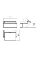 Nástěnné svítidlo FLIP AP LED 20W IP54 WH 3000K REDO 90583