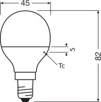 VALUECLP60 6,5W/840 230VFR E14 FS1 LEDV