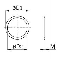 Těsnící podložka pro vývodky Syntec M40, -20 až 100°C AGRO 1040.45.16