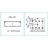 TA-N 200X60 W 01866 Podparapetní přístrojový kanál, 200x60 - bílá IBOCO B01866