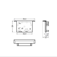 FKU78-07-K-W Krytka profilu FKU78-07, pár, bílá FK TECHNICS 4739612