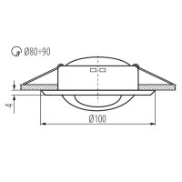 Podhledové bodové svítidlo ARGUS CT-2117-C 00309 Kanlux