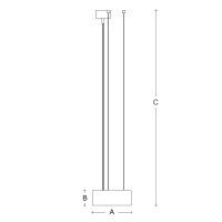 Závěsné svítidlo Elios závěsné 220mm 14,1W 3K modrofialová ZK3.K1.E220.44M DALI2