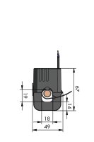 Transformátor proudu s děleným jádrem, 150A/1A WAGO 855-4001/150-001