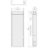 Kabelový žlab 60x400x1,00 pozinkovaný Zn+Mg+Al KOPOS KZIN 60X400X1.00_ZM