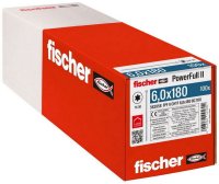 Konstrukční vrut s celým závitem Power-Full FISCHER FPF II CHTF 6,0x180 BC 100