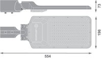 URBAN AREA E 100W 840 IP65 BK EUE  LEDV