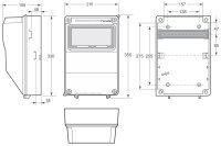 Skříň ACQUA Combi 330x215x155mm, 3958