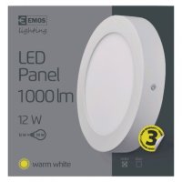 LED přisazené svítidlo PROFI, kruhové, bílé, 12,5W teplá bílá EMOS ZM5131