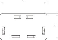 OBO WDK HE60060RW Koncový díl pro kanál WDK 60x60mm čistě bílá