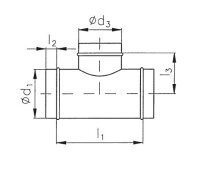 OBJ 90° 315/315 PP odbočka jednostranná 90° ELEKTRODESIGN 2878603