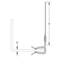 natloukací příchytka s pásem, materiál 2-3mm CADDY 2H4ST3 173420