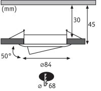 RL Set Nova Coin 3StepDim rd swiv LED 1x