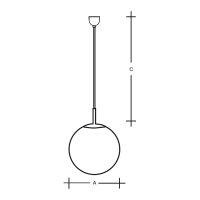 Závěsné svítidlo Polaris ZT PE 500mm 46,4W 3000K 6880lm bílá ZT.P3.500.31 PE